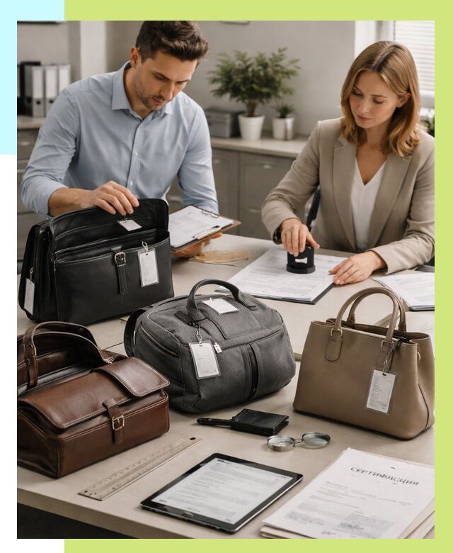 Сертификация сумок в Качканаре от 7690 руб. | Алешин-Кчк