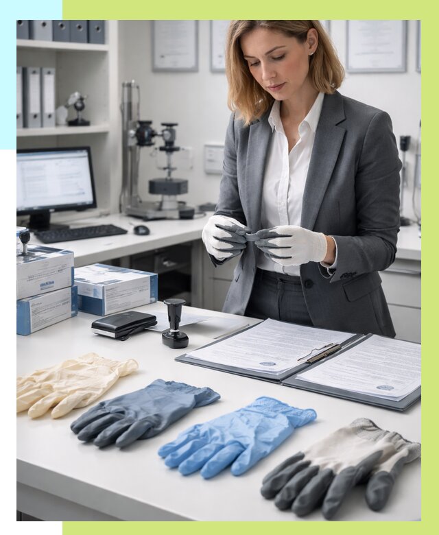 Сертификация перчаток в Качканаре от 8715 р. | Алешин-Кчк