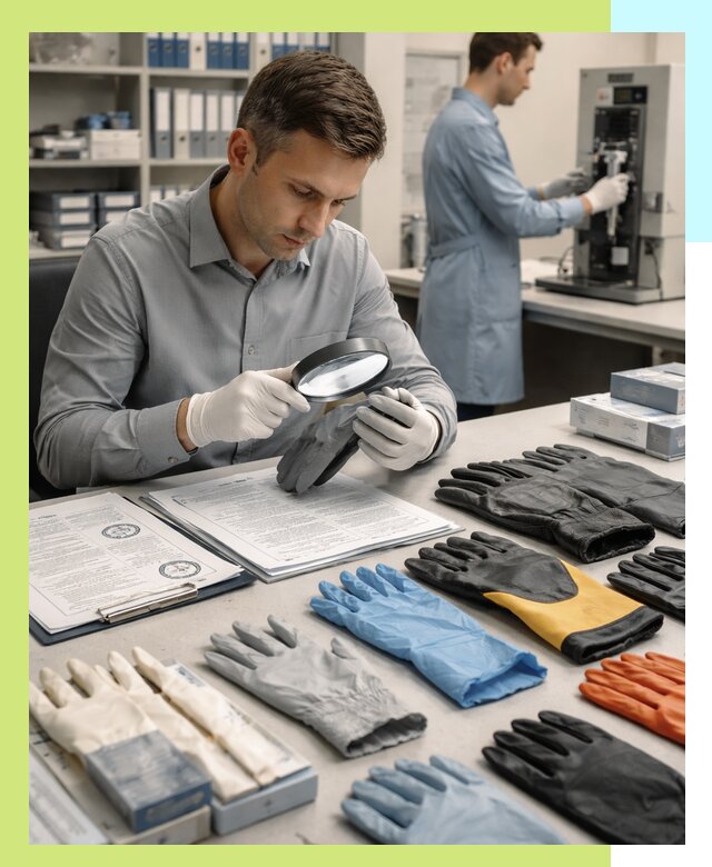 Сертификация перчаток и средств защиты продукции в Качканаре