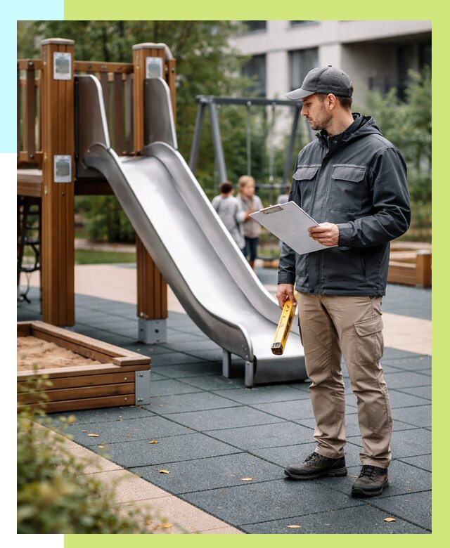 Сертификация детских площадок в Качканаре от 25633 р. | Алешин-Кчк