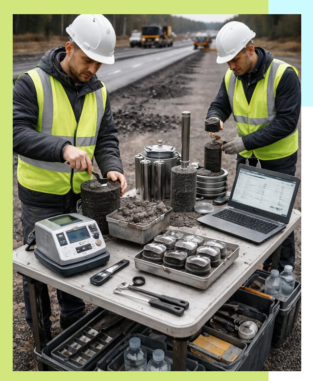 Сертификация асфальта: испытания и подтверждение в Качканаре