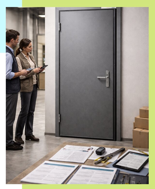 Сертификация противопожарных дверей в Качканаре от 9228 р. | Алешин-Кчк