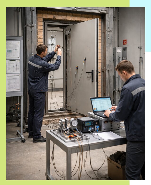 Сертификация противопожарных дверей в Качканаре по ГОСТ и ТР