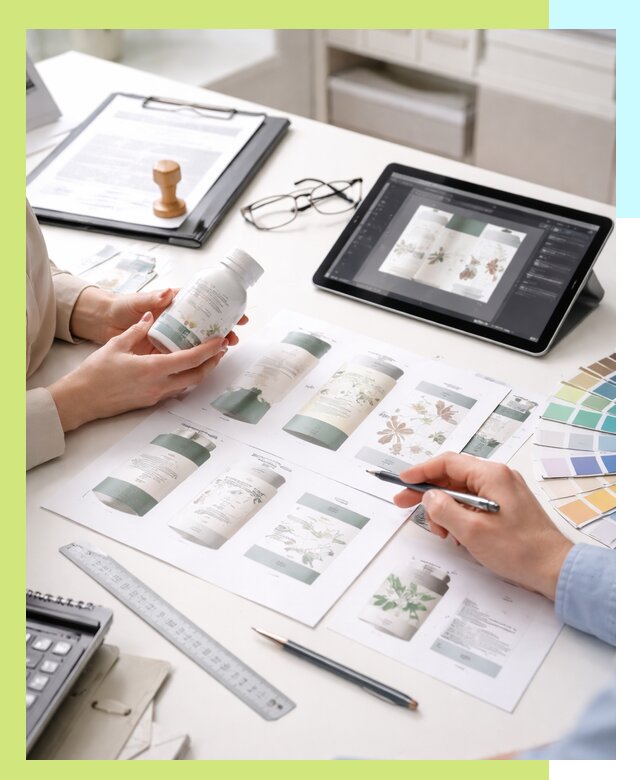 Профессиональная разработка дизайна и текста этикетки продукции в Качканаре