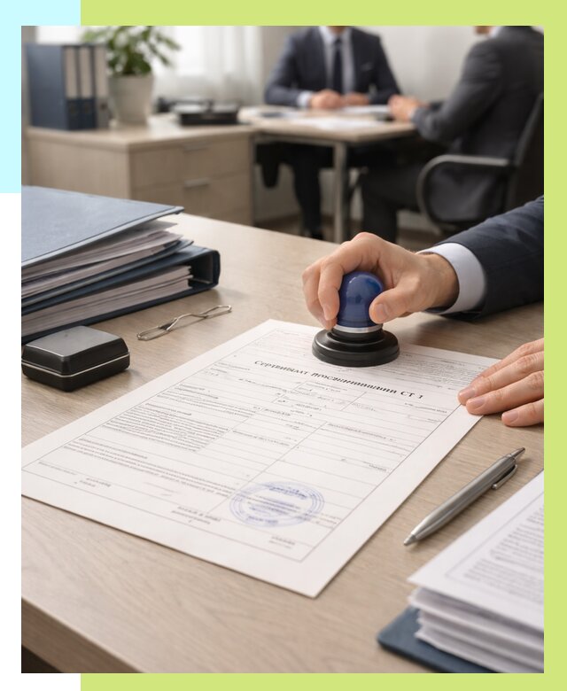 Сертификат происхождения СТ 1 в Качканаре от 4614 р. | Алешин-Кчк